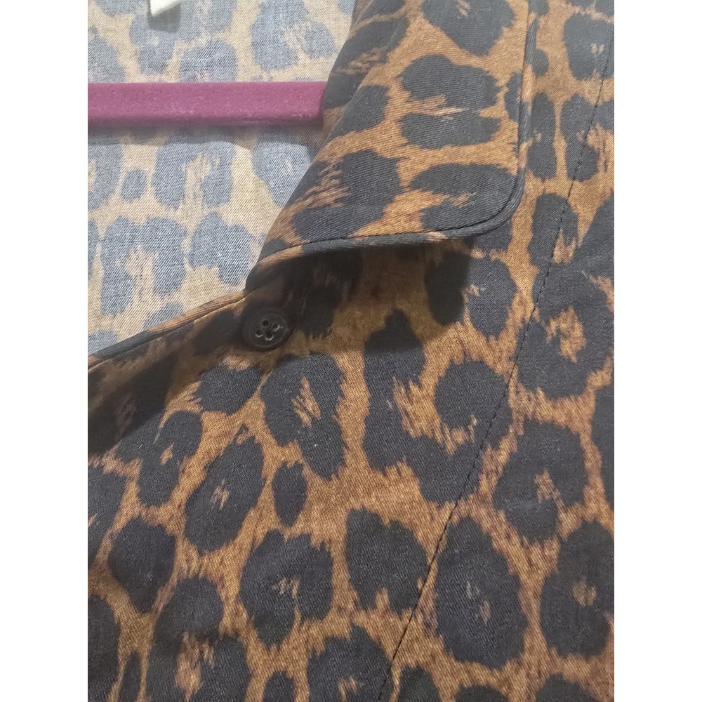 Mara Hoffman Iris Leopard-Print Button Up Pocket … - image 8